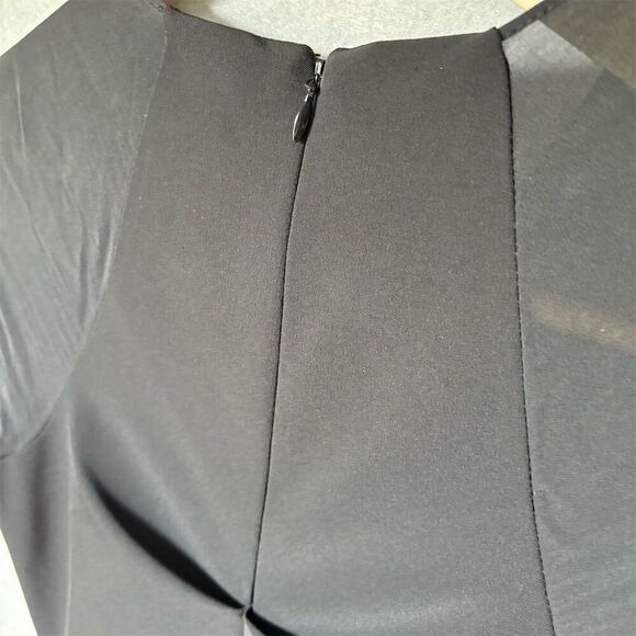 Nicole Miller Women's Black Sheath Dress Size 2 Above Knee Length Formal - Picture 6 of 8